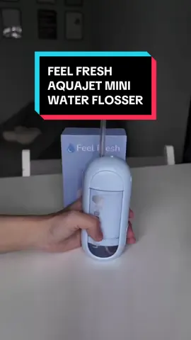 Compact and portable flosser! Take care of your hygiene, anytime, anywhere! #feelfress #mini #flosser #aquajet #createtowin 