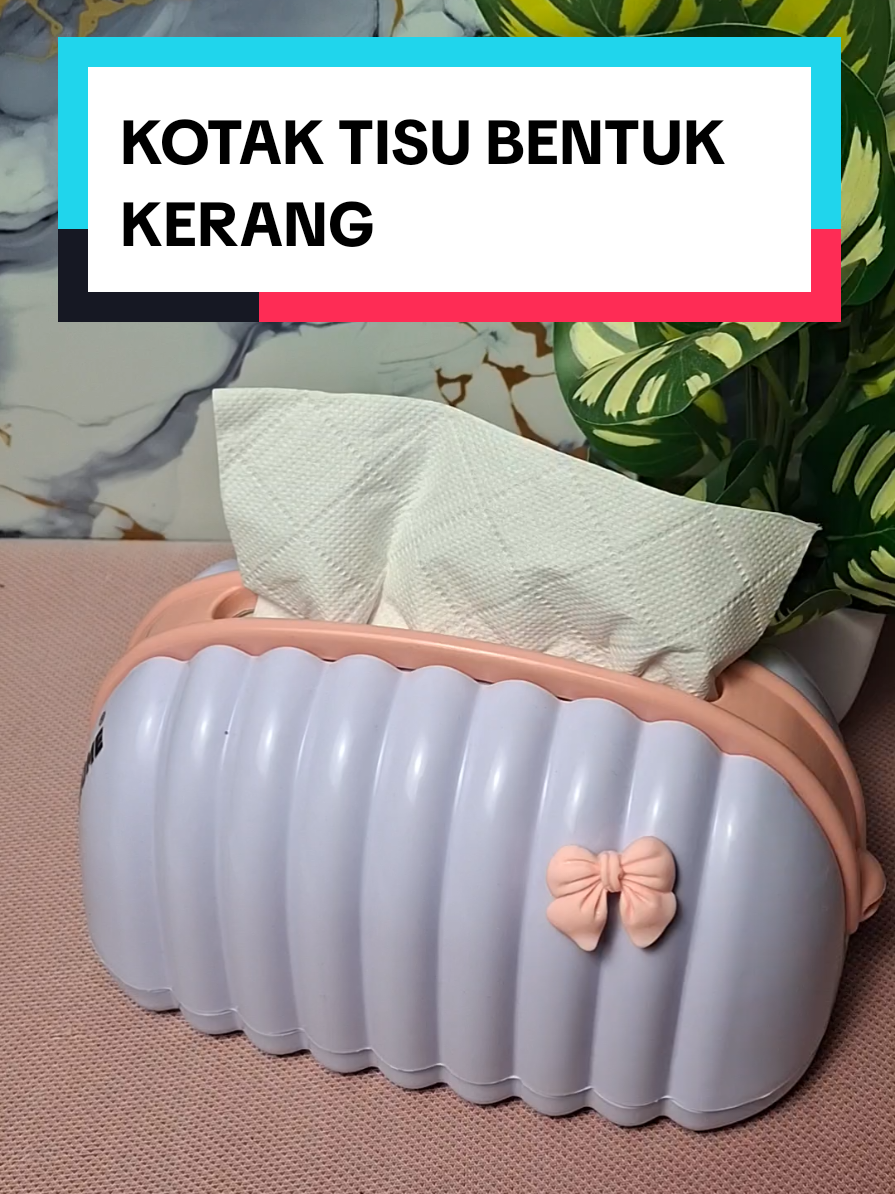 Tempat tisu bentuk kerang yang canyik dan estetik demgan design elegan dan mewah. #kotaktisu #tempattisu #kotaktisubentukkerang #tempattisukerang #uphome 