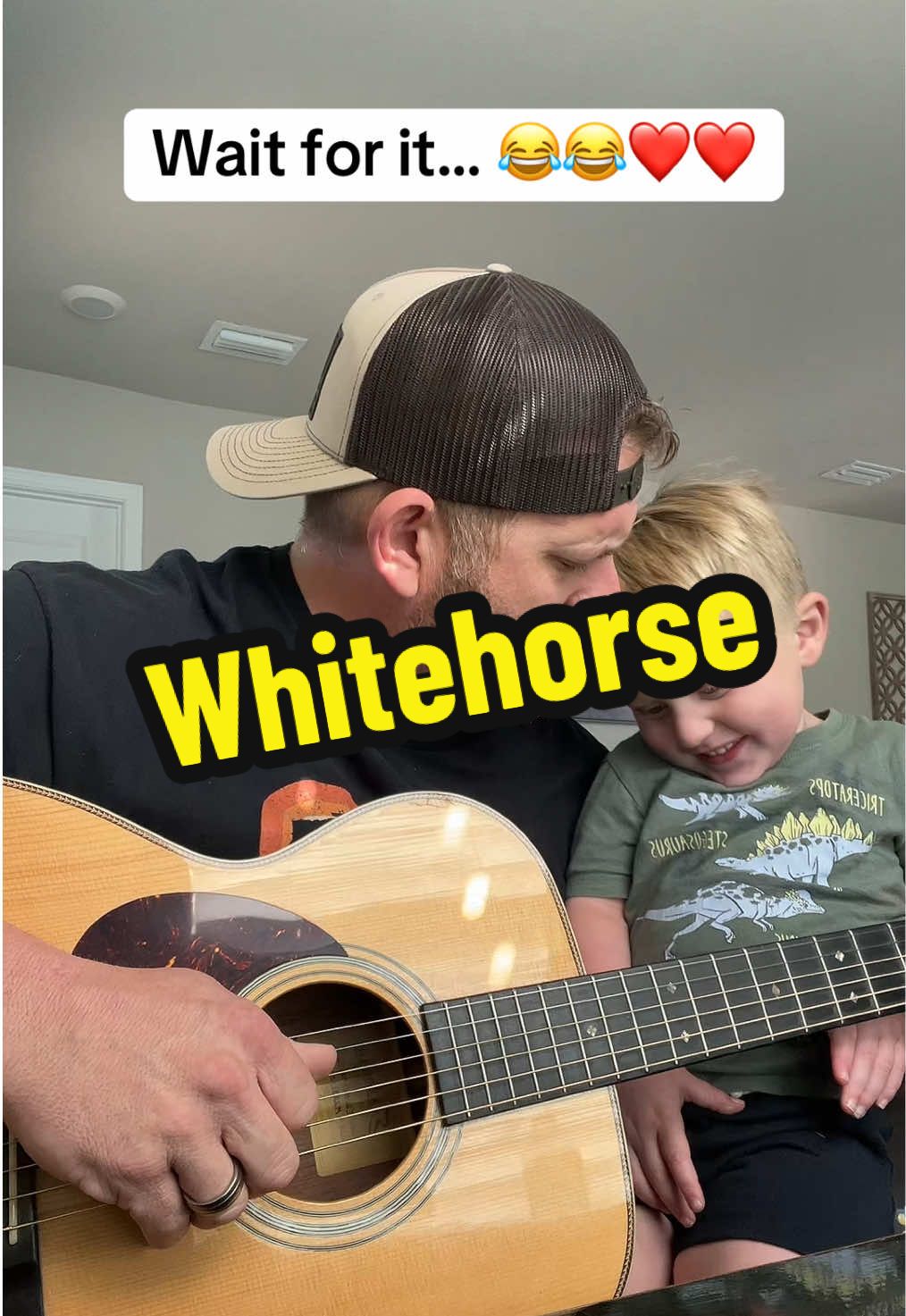 Jaxon wanted to sing some @Chris Stapleton with me this morning. He start singing at the chorus. ❤️ #fyp #chrisstapleton #whitehorse #coversong #kidsoftiktok 