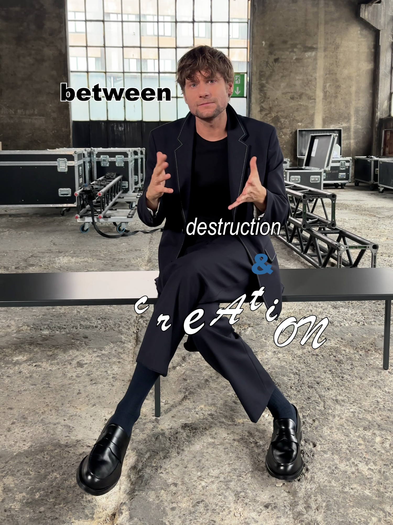 When the runway gives main-character energy. #BorisAcket explains the art behind the BOSS Paradox set design #BeYourOwnBOSS