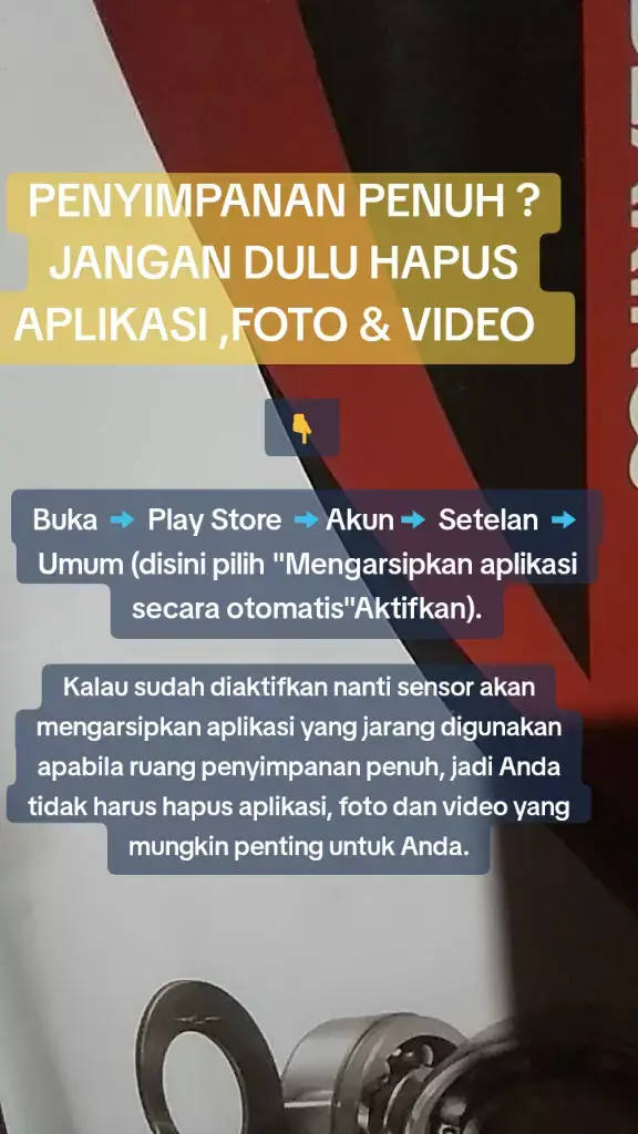 Buka ➡️ Play Store ➡️ Akun ➡️ Setelan ➡️ Umum (disini pilih 