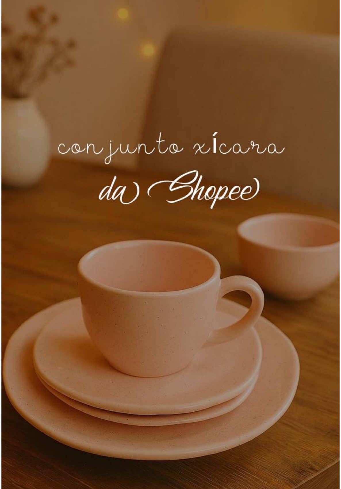 Jogo de Jantar 20 Peças Ryo Chá Pink Sand Porcelana Oxford ##mesaposta##xicaras##cozinha##decoração