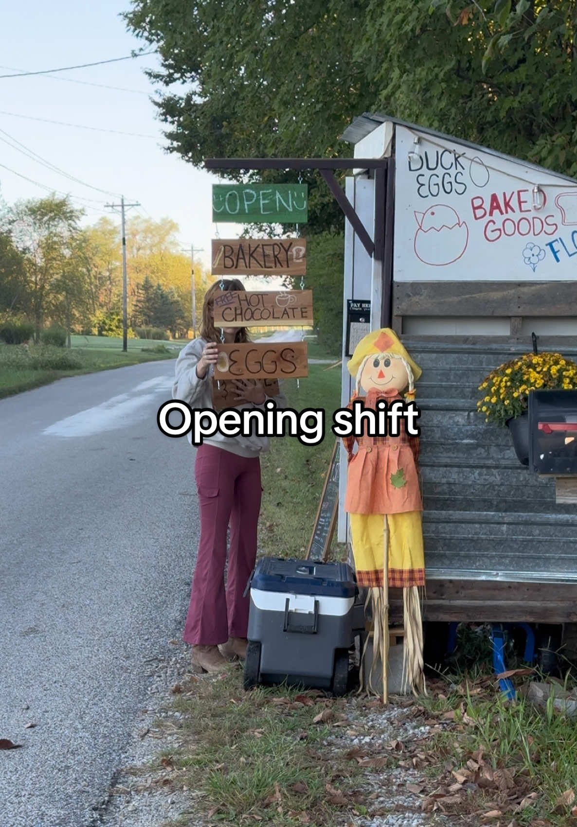 I’m just excited for next spring when I can sell produce fresh from my garden, and can make salsas and more! I’ll need a bigger farmstand by then 😅 #farmstand #farmstandlife #honorsystemfarmstand #microbakery #fyp 