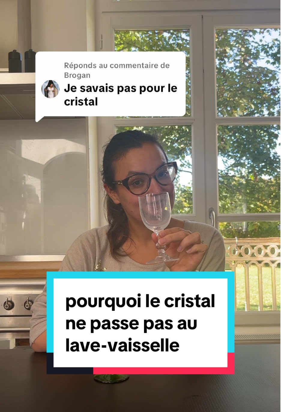 Réponse à @Brogan Le lave-vaisselle va agresser le verre et peut produire un voile blanc sur le cristal. 😨 Cela est dû à une température trop élevée de l'eau du lave-vaisselle qui va produire une réaction chimique. Votre cristal devient alors laiteux. Le lavage à la main, bien qu'un peu relou, reste le meilleur moyen de nettoyer votre cristal tout en le protégeant. 🤍💚 #smol #vaisselle #smolastuce #astucevaisselle 