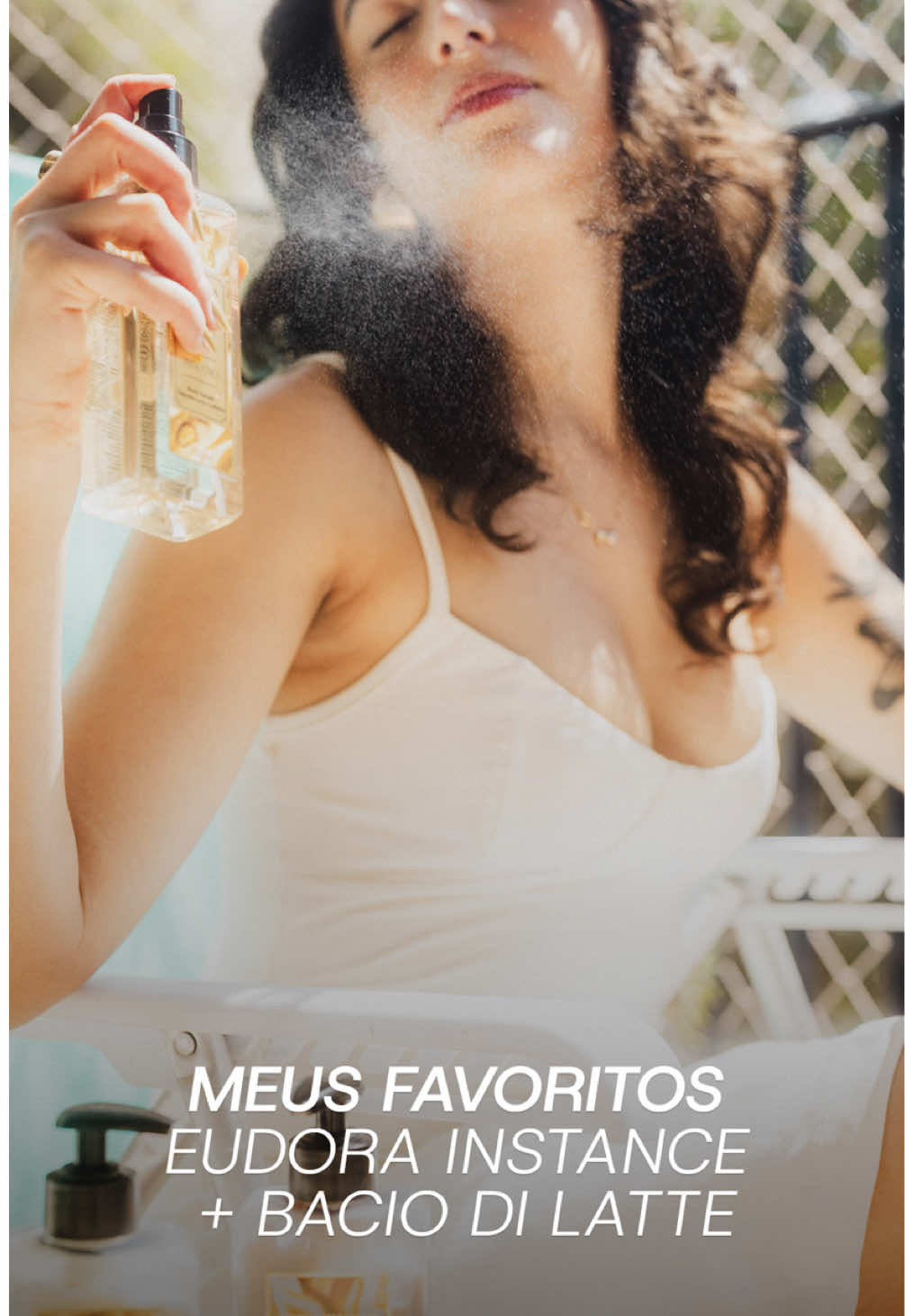 Se a @lolinhaloloo falou, é porque a linha tá aprovada 💜✨  Conta pra gente nos comentários, qual seu favorito? #EudoraInstance #BaciodiLatte #PerfumeTok