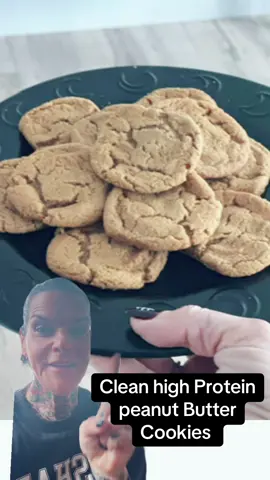 🍪 High-Protein Peanut Butter Cookies (Clean & Simple) Ingredients (makes ~12 cookies): 	•	1 cup powdered peanut butter (PB2 or similar) 	•	½ cup almond flour 	•	1 scoop vanilla or chocolate protein powder (clean, no artificial fillers if possible) 	•	1 egg (or 2 egg whites for lighter option) 	•	2–3 tbsp almond milk (to moisten) 	•	2 tbsp honey or monk fruit/stevia (to taste) 	•	½ tsp vanilla extract 	•	Pinch of sea salt Instructions: 	1.	Preheat oven to 350°F (175°C). Line a baking sheet with parchment. 	2.	Mix all ingredients in a bowl until a dough forms (add a splash more almond milk if too dry). 	3.	Roll into 12 balls, place on baking sheet, and flatten gently with a fork in a criss-cross pattern. 	4.	Bake 8–10 minutes until edges are lightly golden. 	5.	Let cool — they firm up as they sit. Macros (per cookie, 12 total): ~95 cal | 8g protein | 7g carbs | 4g fat. #Bar#BariatricRecipesg#HighProteinSnackse#CleanEatingo#ProteinCookiesalthy 