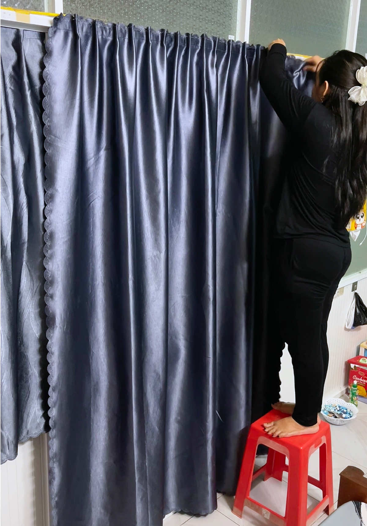 Rèm cửa dán tường tiện lợi  @Ngọc Lanh (Mẹ Cutin)  @Ngọc Lanh (Mẹ Cutin)  @Ngọc Lanh (Mẹ Cutin)  #remdantuong #remcua #remchongnang #ngoclanhmecutin #xuhướng 