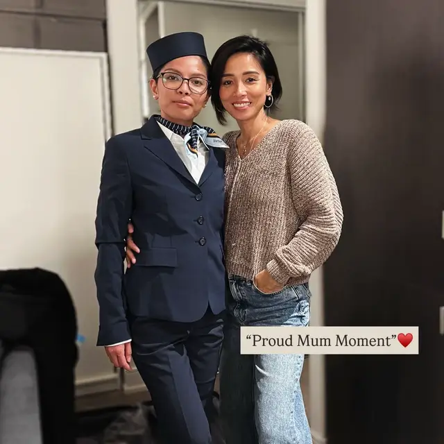 27 years ago, I had no idea what was going to happen.  I became a mom so young, with nothing but faith, love, and prayers and a lot of tears that I held on to. 🙏🏽😭 Parenting didn’t come with certainty it still doesn’t.  You just do your best, hoping you’re guiding your kids toward a good future. What I’ve learned is you can’t control everything. At some point, you let them be their own person. You trust their choices, even when it’s scary, and you realize you’re still learning as they grow. And today, my firstborn did her very first flight. ✈️  This has always been her dream there were times it didn’t look like it would happen, but life has a way of bringing you right where you’re meant to be.  She went through so much to get here… and so did I.  These are our shared moments as a mum and daughter. Struggles that people don’t see but it’s so special to my heart and soul. ♥️🥹 There were moments I would quietly just want to be there for her, just to make sure she was okay, trying not to be too obvious but I guess she knew coz I was there 👀😭  because let’s be real it’s so hard for a mom to step back and let her child stand on her own. I’ve always put my children first, setting everything else aside if I have to, just to make sure they know I’m there. ( that song I’d go wherever you will go, thats me 🙃) But my gahd, this young woman is toughie (not sure where she got that  from. 🫣 I’ve seen her battles, her struggles, her strength.  And now I get to see her soaring into her own chapter.  I can’t even put into words how proud I am.♥️ Thank you achichi for doing it and making it happen!!!@rhinana I love you!!! ♥️♥️♥️ And to all parents/solo parents sometimes the path is unclear, uncertain but love and faith have a way of leading us and our children right where we are all meant to be. ♥️ Trust the process, make your faith be stronger than anything else. You’re not alone. 🙏🏽✨ #momanddaughter #proudmommoment #momover40 #momlife #life 