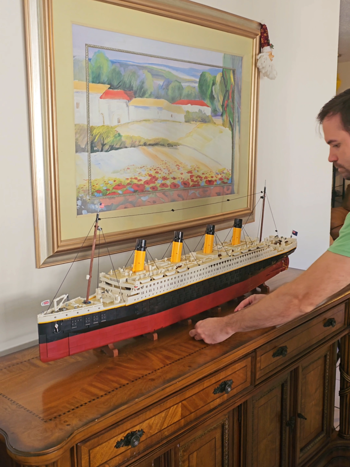 After 9,090 pieces 🤯, the biggest LEGO build I've ever done is D O N E. What's your next building challenge? 🛳 #lego #legobuild #legotiktok #legos 