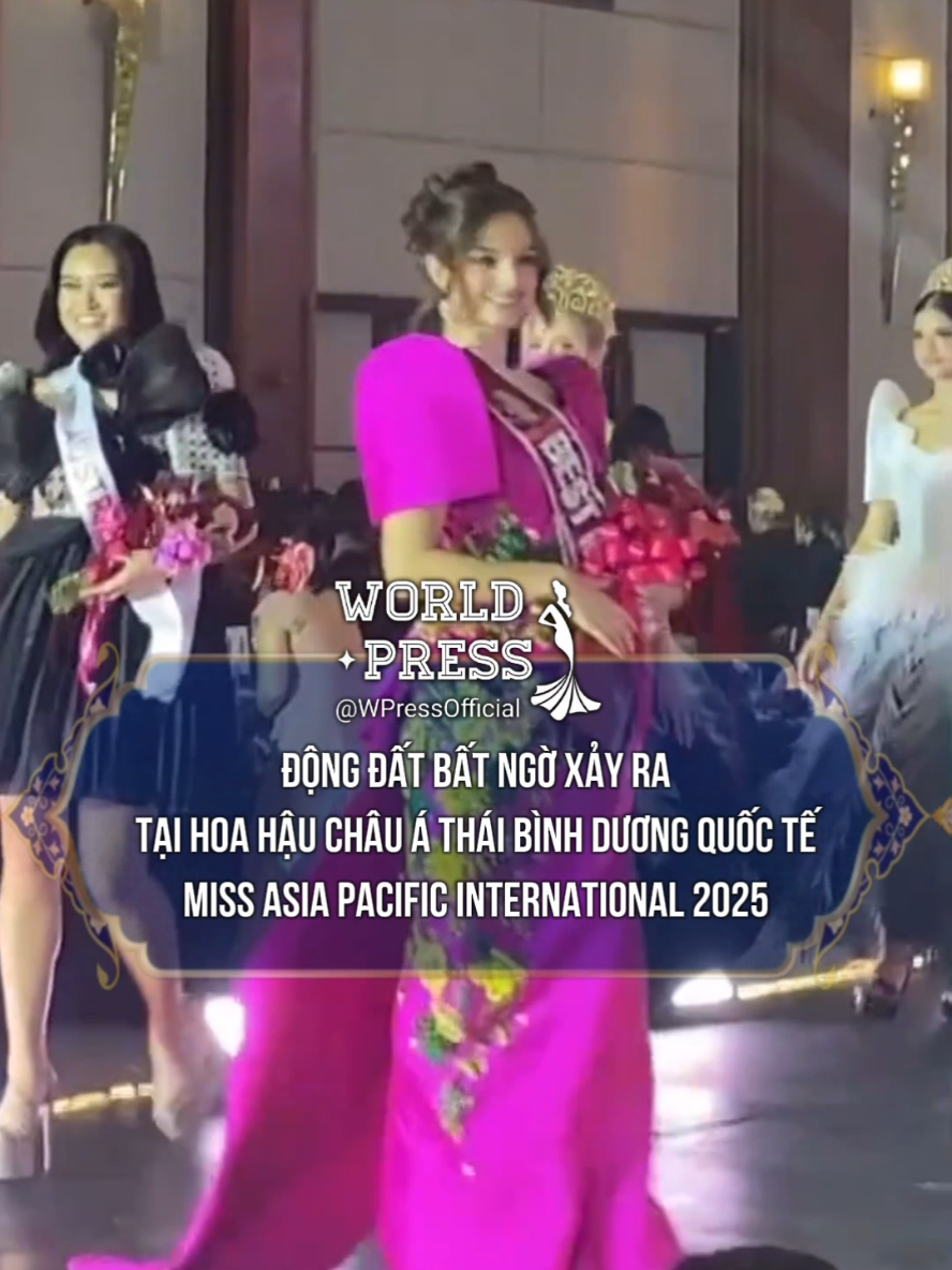 Một trận động đất ở Philippines 🇵🇭 bất ngờ xảy ra trong đêm thi của Hoa Hậu Châu Á Thái Bình Dương Quốc tế 2025 - Miss Asia Pacific International 2025 😰 Mong tất cả mọi người đều an toàn 🙏 #HoaHau #Earthquake #MissAsiaPacificInternational #MissAsiaPacificInternational2025 #Drama