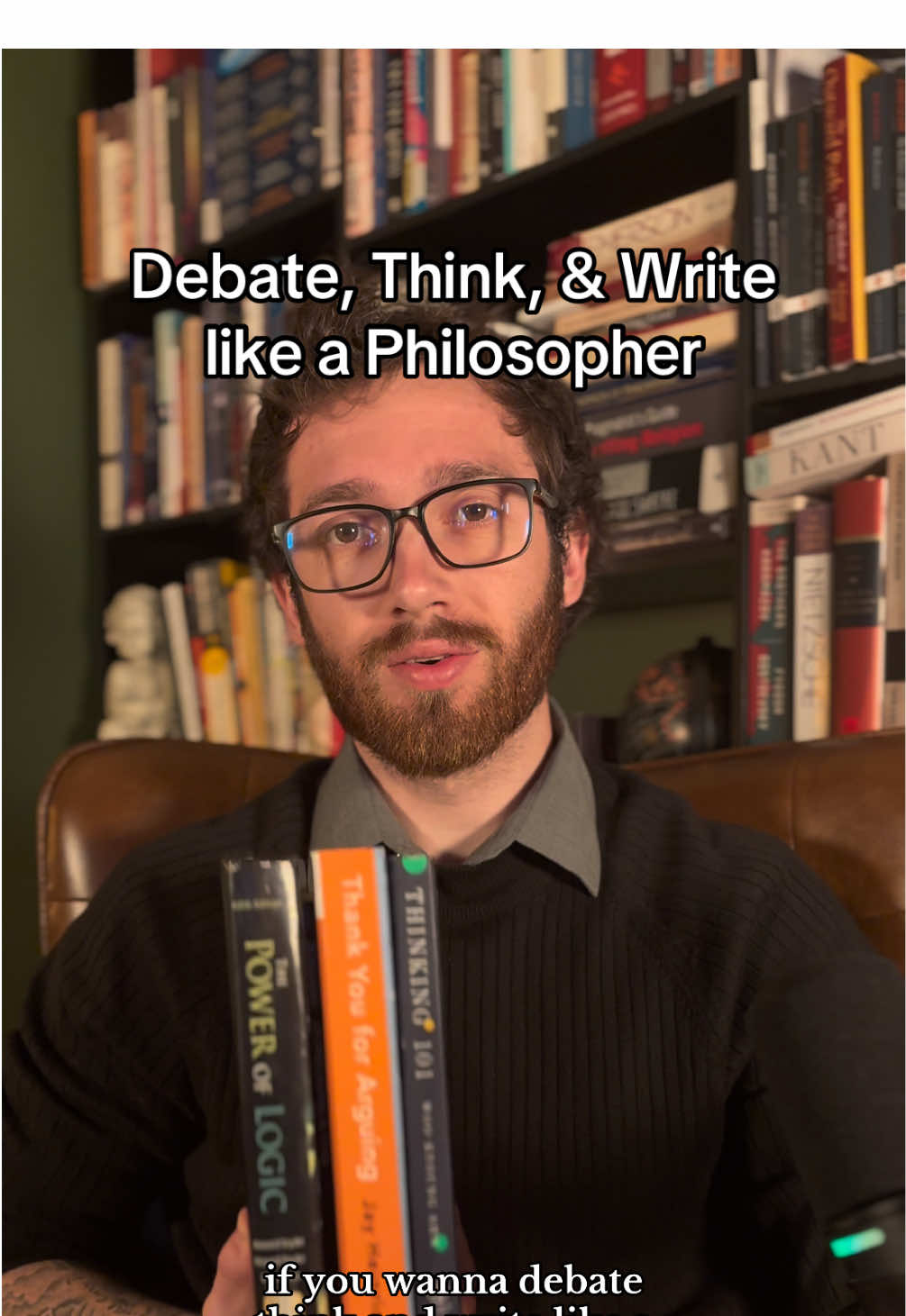 Philosophy may be the art of thinking slowly in argumentative form, this description is up for debate itself, but it certainly engages what most would identify as philosophy. To think, write, and debate in this style is a rigorous task which requires training. Thankfully these books can help you hone those skills to be a better thinker or perhaps even a better person. #philosophy #debate #BookTok #bookrecs 
