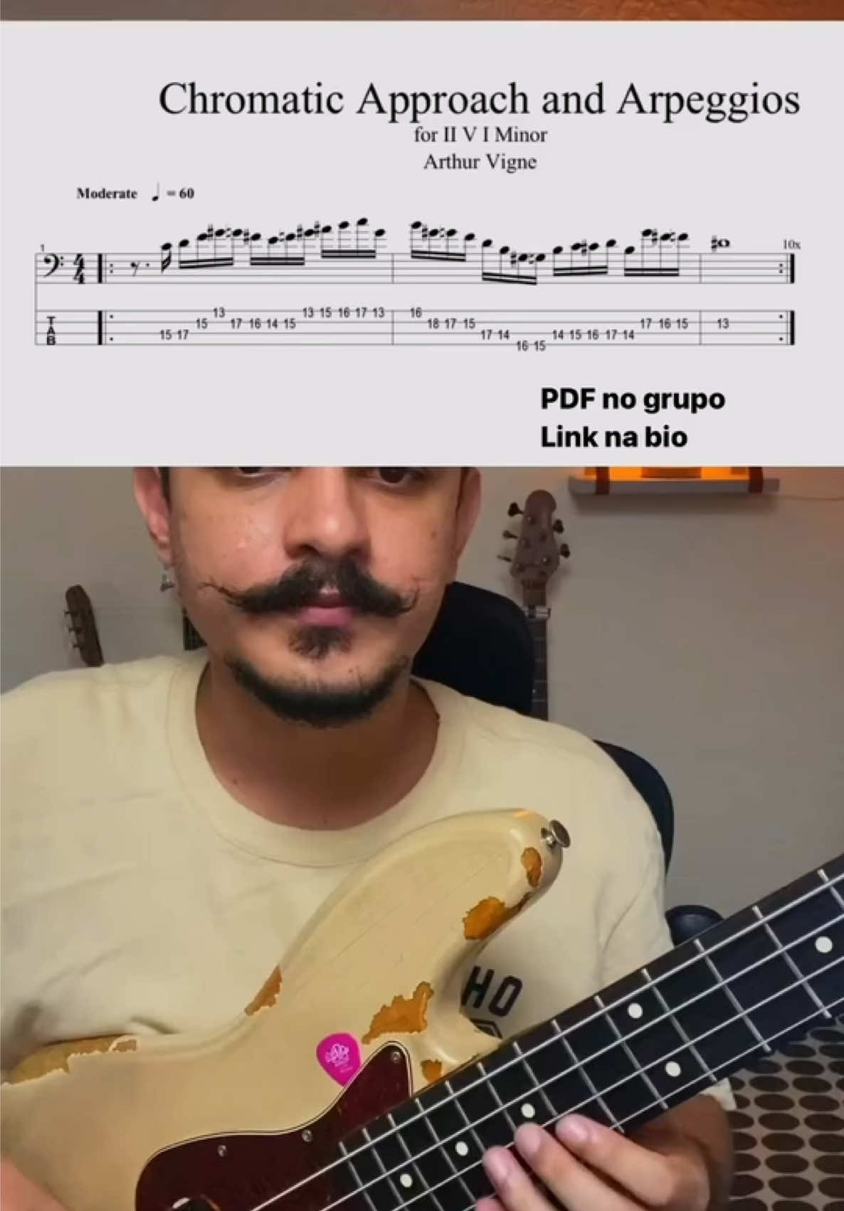 Bass Lesson Arthur Vignie . .  #bassist #bassgroove #lesson 