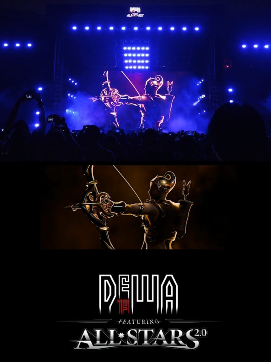 Kali kedua menjadi visual team di konser @Dewa19 . Untuk video opening ini gue hanya kasih input sedikit banget dalam kreatifnya. Gue lebih fokus ke visual untuk lagu²nya & VJing saat konser. #dewa19allstars #visualjockey #VJ #pekerjakreatif #resolume 