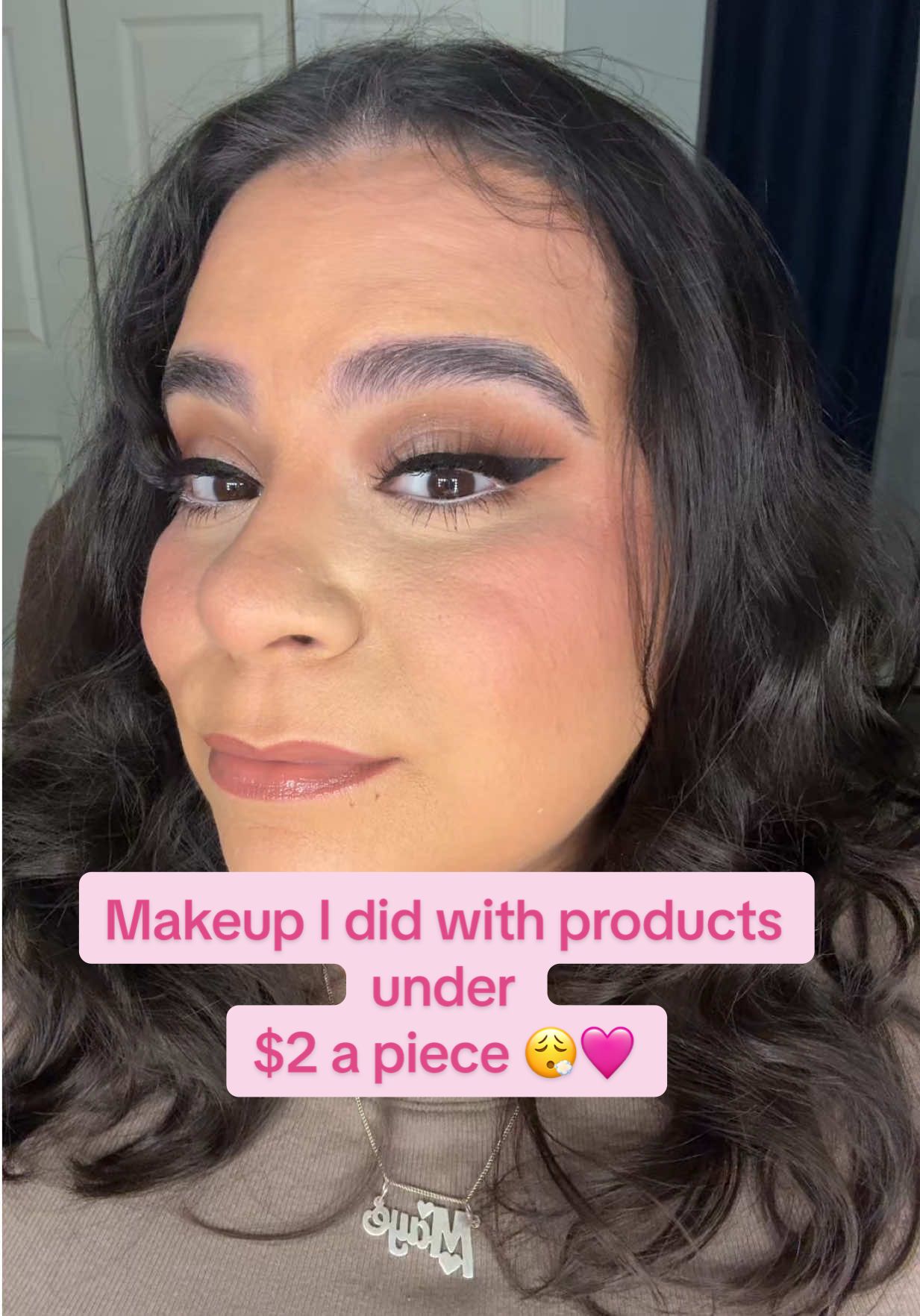 Guyssssss what do y’all think of my makeup ? I loveddddnit 😮‍💨🩷 #makeup #affordablemakeup #latinacreator #insightcreatorsearch #houston 