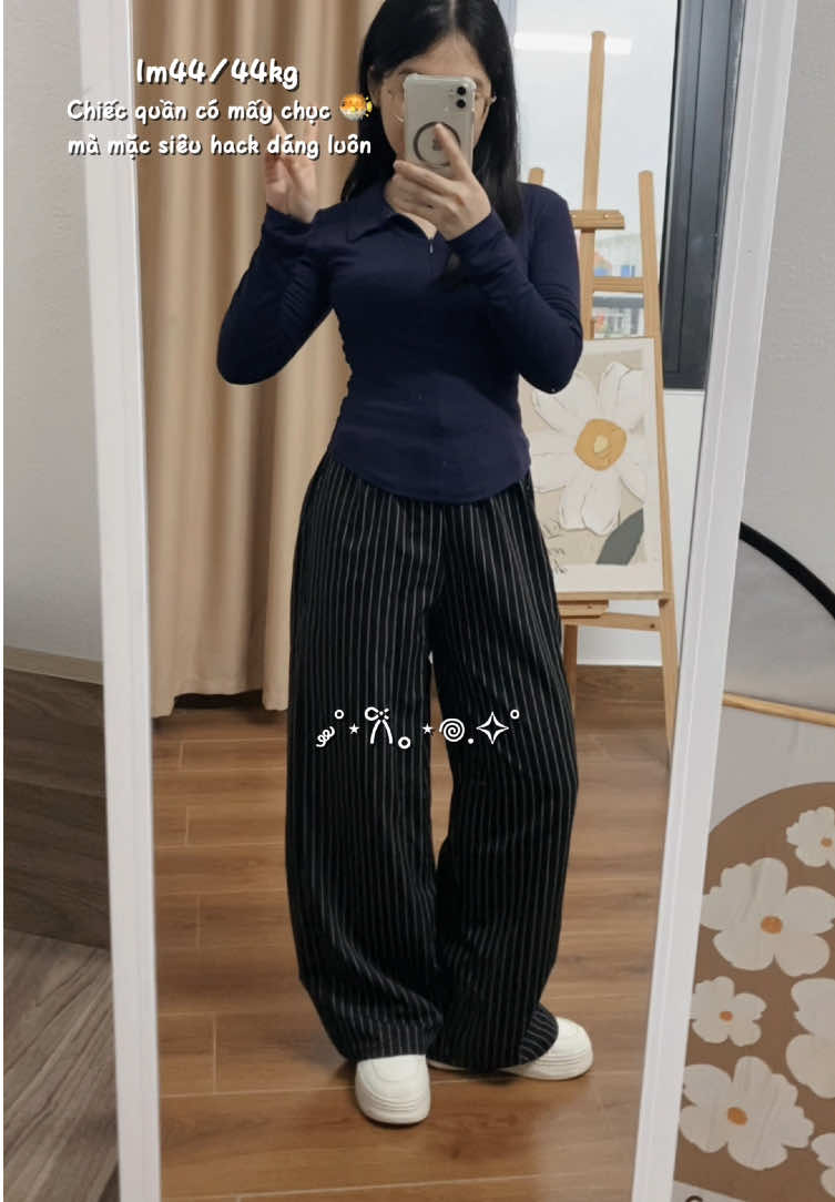Quần này các bác mặc đi học hay đi chơi đều uki 👌🏻 hạt dẻ mà xinh lắm #dailyoutfits #namlunmacdep #quanvainu #quanongsuong #quanongsuongnu 