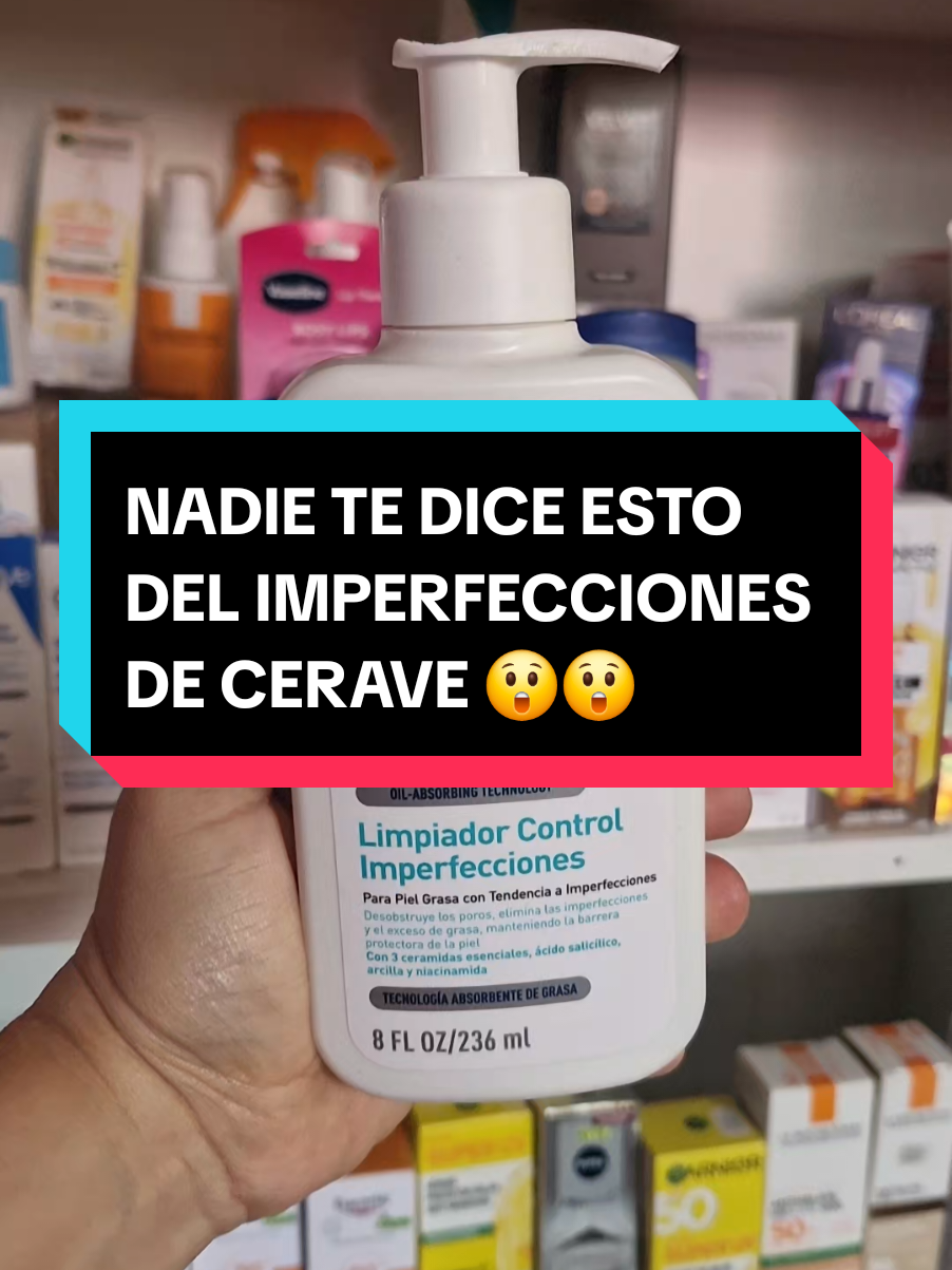 Sabías cómo funciona el jabón imperfecciones de cerave? aquí te lo cuento!#limpiezafacialprofunda #poros #comedones #acne #rutinadeskincare 