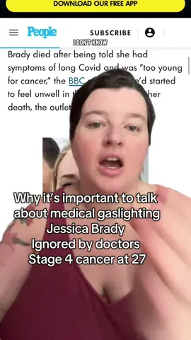 Never be afraid to speak up for yourself. #jessicabrady #medicalgaslighting 