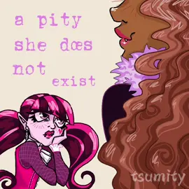#draculaura || Guess she liked Clawdeen more this whole time 🤷‍♀️ || Edit: Just realised I forgot Clawdeen’s eyeshadow 🫩 . #clawdeenwolf #clawdwolf #monsterhigh #animatic 