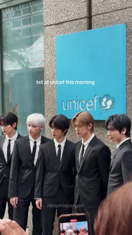 thank you for all that you do to make our world better @TOMORROW X TOGETHER. love you so much, my tubatu 🇺🇳🩵 @UNICEF  🏷️: #txt #unicef #unitednations #fyp #xyzbca 