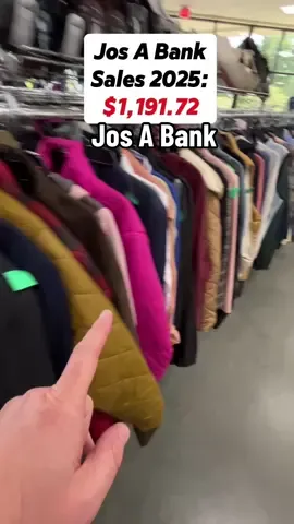 $7 each at the thrift… and they’ll flip for about $75 total 👔💰 Jos. A. Bank might not sound exciting — but I’ve sold 36 pieces this year for $1,192.72. Bread-and-butter profits like this keep the business running! #ThriftFlip #eBaySeller #ResellerLife #SideHustle #ThriftFinds  