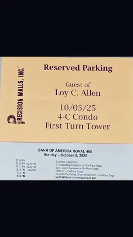 Nascar Roval 400, Condo tickets, VIP! #nascartiktok #nascar #raceday 