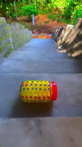 Breaking Bottles On Stairs 😮‍💨🔊 #bottleonstairs #bottlebreaking #asmrbottle #creatorsearchinsights #fyp