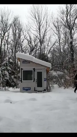 Tiny Off Grid Cabin Stay to Cure my Seasonal Depression #wintercamping #snowcamping #snowstorm #cabincamping #offgridliving 