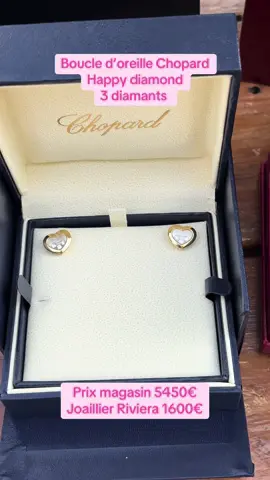 CHOPARD HAPPY DIAMONDS ICONS Diamants Blancs (Ct) 0.3 Or 750/1000 18K RÉF. 83A611-5001 #chopard #luxury #fyp #pourtoii #bijoux 