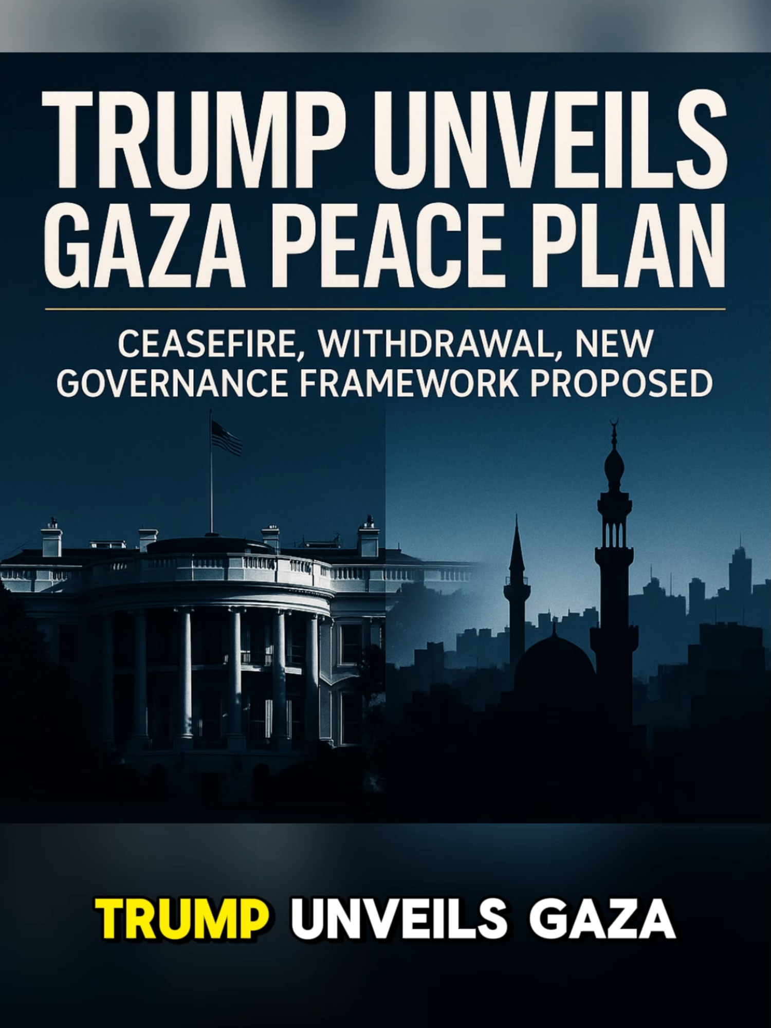 🕊 Trump Unveils Gaza Peace Plan 🔹 Calls for immediate ceasefire and prisoner-hostage exchange between Israel and Hamas 🔹 Israeli forces to pull back, pledges no occupation or annexation of Gaza 🔹 Governance: temporary technocratic Palestinian committee, supervised by Trump-chaired “Board of Peace” 🔹 Hamas excluded from governance; amnesty offered to members who disarm 🔹 Future Palestinian state possible, pending Palestinian Authority reforms and international recognition #Trump #Gaza #PeacePlan #Israel #Hamas #Palestine #MiddleEast #CoinCurrentX
