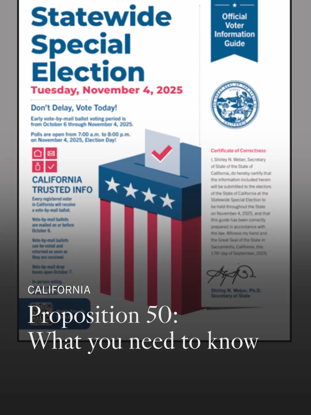 California voters will decide whether to redraw congressional districts to favor Democrats, potentially flipping five House seats in 2026. Proposition 50 responds to Texas Republicans' gerrymandering efforts that could help the GOP maintain control of Congress. The measure would override California's independent redistricting commission, abandoning 15 years of nonpartisan map-drawing.