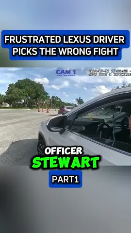 Frustrated Lexus Driver Picks the Wrong Fight #fyp #police #bodycam #cops 