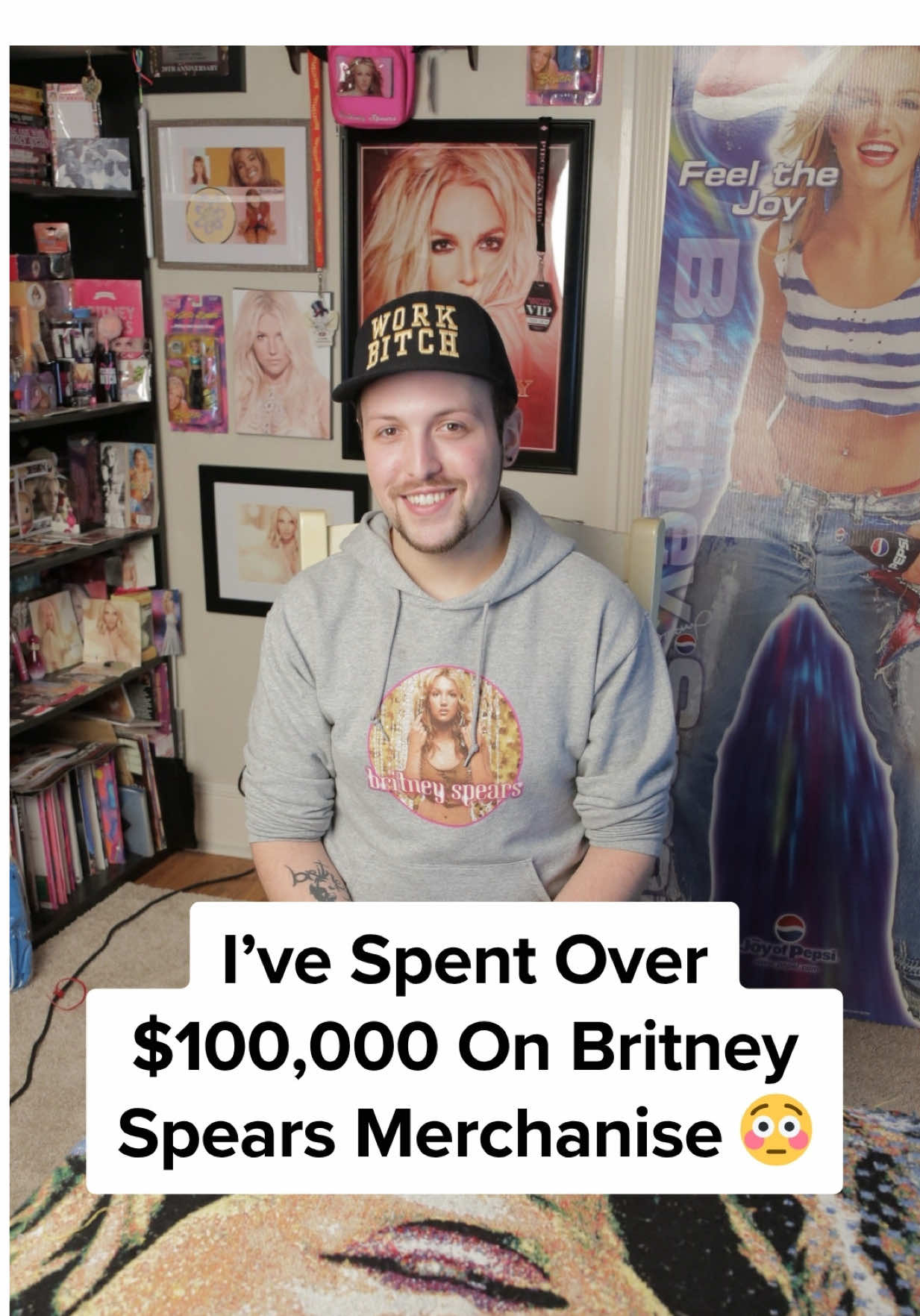 I've spent over $100,000 on Britney Spears merch and collectibles 💅 #fyp #britneyspears #celebrity #fan 