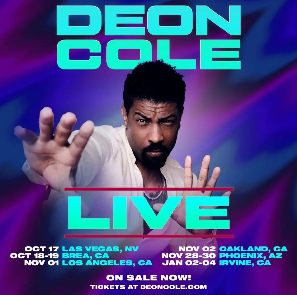 EVERYBODY PULL UP! WE ABOUT TO HAVE A BALL! Tickets at: www.deoncole.com 