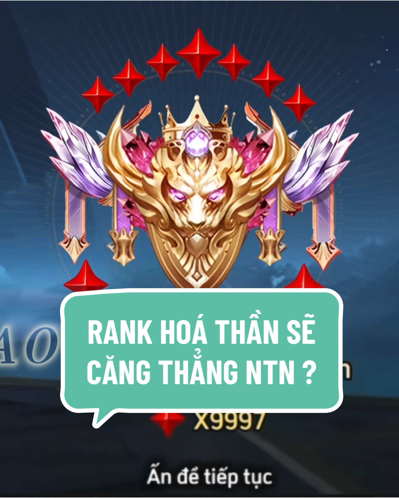 Rank hoá thần sẽ căng thẳng ntn🥶#tushoathanaov #tusaov #lienquanmobile #xuhuong #highlight #aov #sontungmtp #sontungmtp 