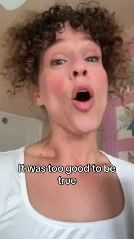It was too good to be true 