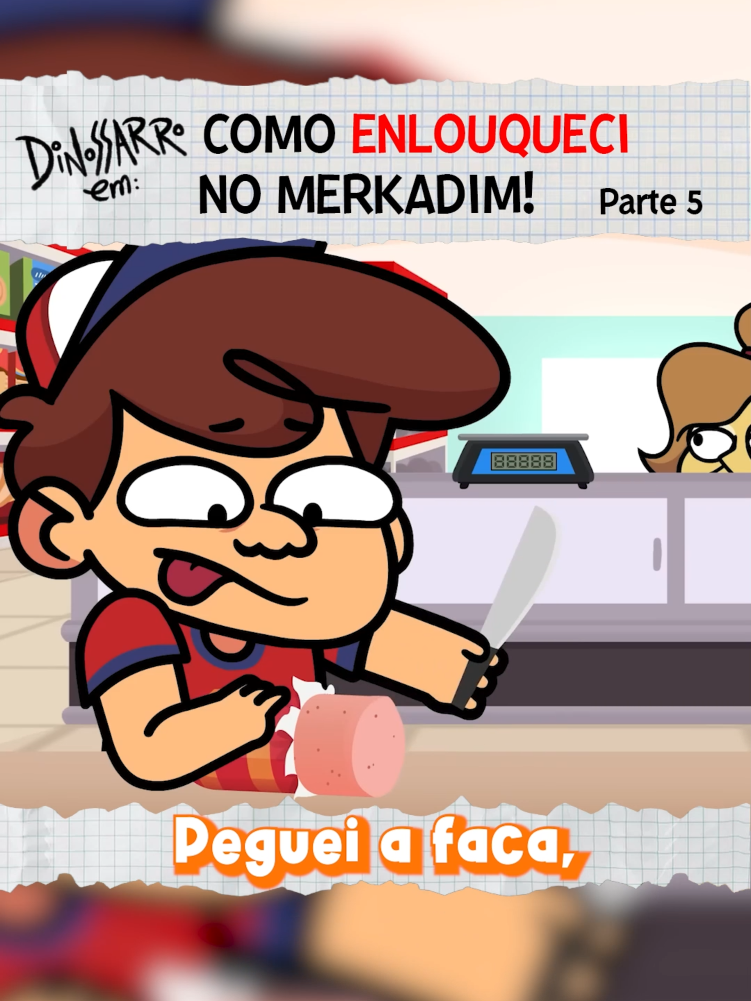 ENLOUQUECI TRABALHANDO NO MERKADIM! #clt #supermercado #dinossarro #meme #fypツ #anime #animacao #desenho