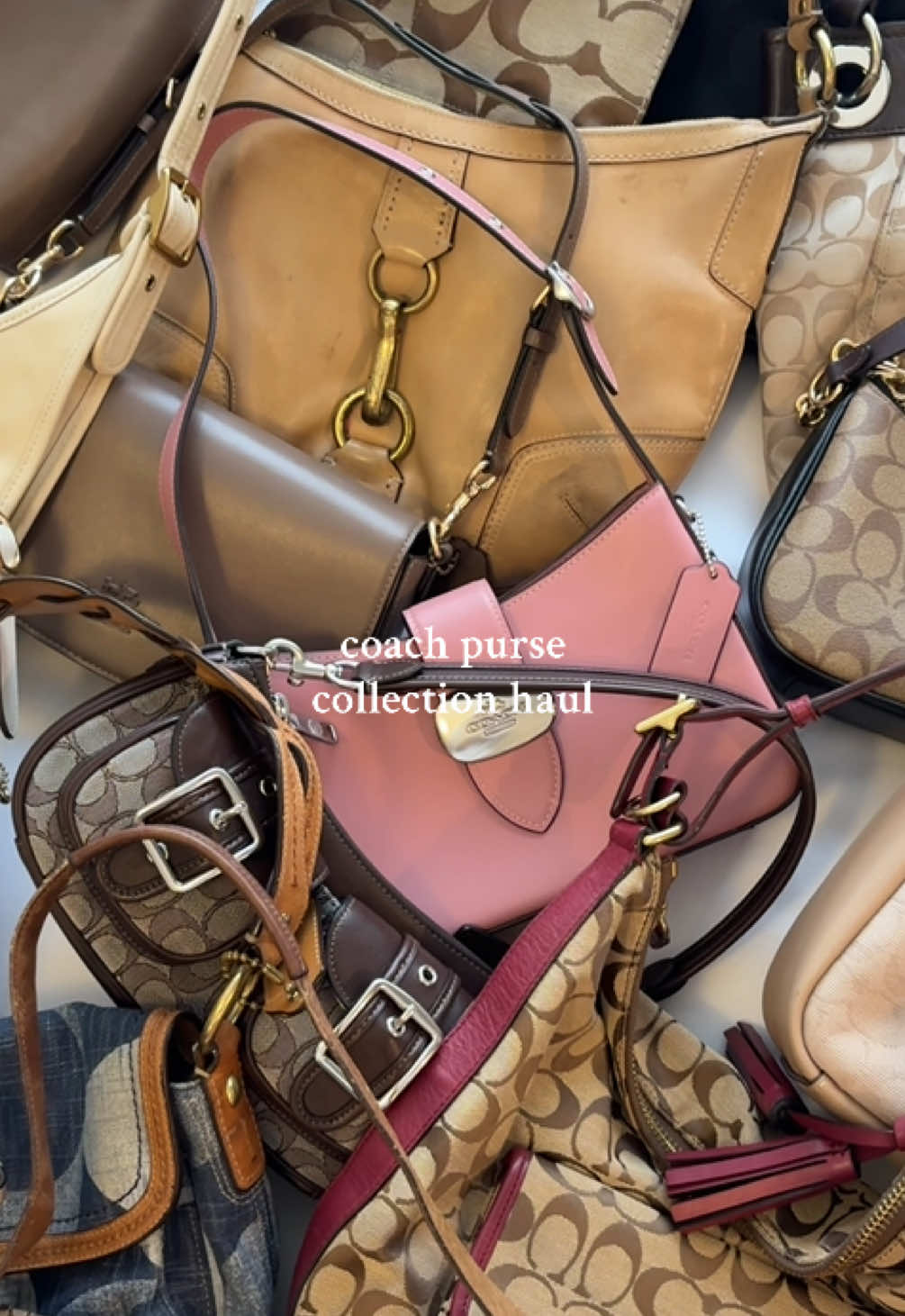can you tell i love @Coach purses??! 👜🤎 #coach #coachpurse #coachcollection #pursecollection #pursehaul 