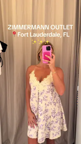 The dreamiest place ever ✨✨✨ most everything is 40% off and they have the best pieces 😍 #zimmermann #outletshopping #sawgrassmills #fortlauderdale #palmbeachstyle 
