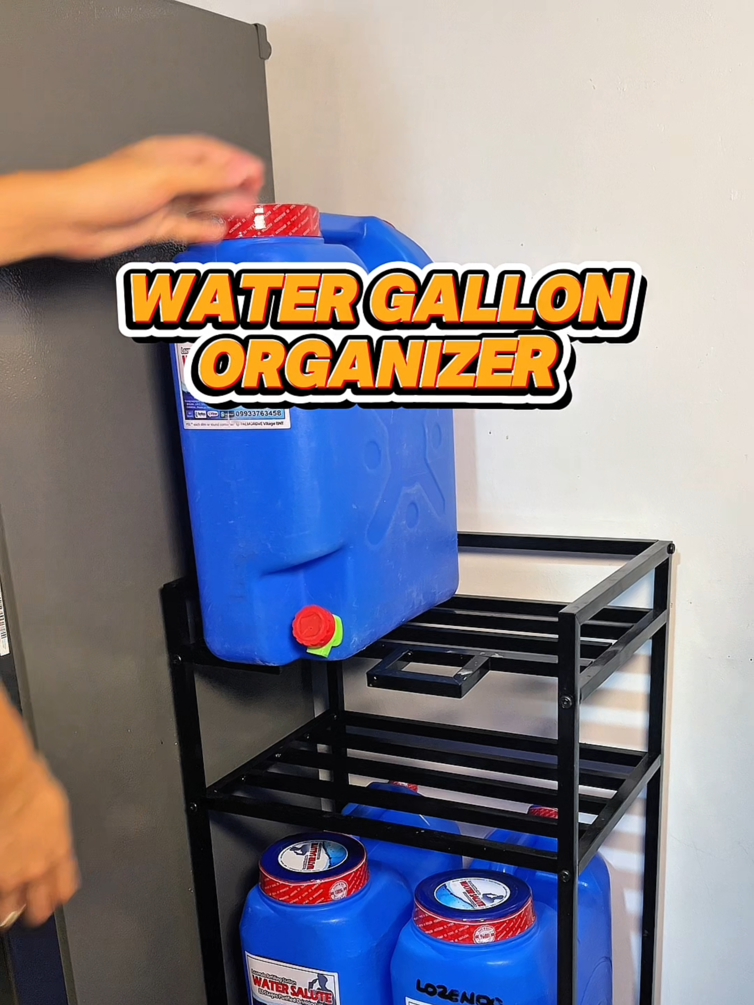 Water Gallon Stand Organizer Durable Water Bottle Rack Space-Saving Gallon Holder Heavy Duty Water Gallon Stand Stackable Water Dispenser Rack Home & Office Gallon Organizer #WaterGallonStand #OrganizerRack #SpaceSaver #HomeEssentials
