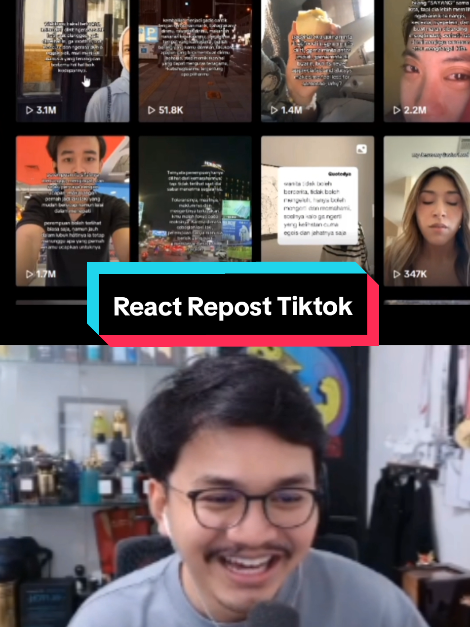 Bagian 2 | React Repost Tiktok @ade 😂 . . . #set1awanade #clips #foryoupage #tiktokrepost #xyzbca 