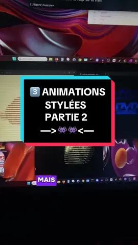Je te présente 3 animations stylées à faire !! —> Partie 2 👾👾 #informatique #windows #pourtoi #animation #pcgaming 