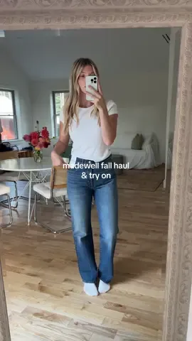 sooo impressed with their denim !! @madewell #fallfashion #falloutfits #haul 
