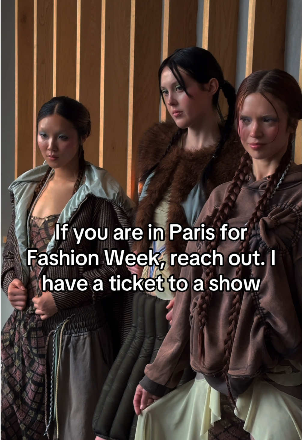 Comment “ME” If you are in Paris for Paris Fashion Week, I have a ticket to a show. #parisfashionweek #fashionweek #paris #fashiontiktok 