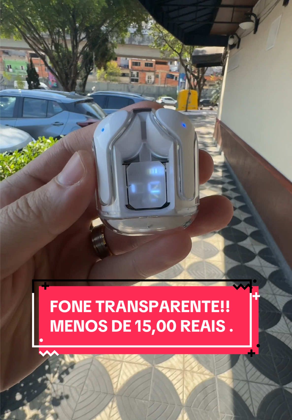 Achei a fonte para comprar o fone transparente do futuro por menos de 15,00 reais, veja todos os detalhes . #achadinhosshopee #fonesemfio #achadinhos #achadinhosdashopee #tiktokshop 