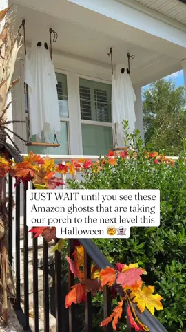 Transform your space with enchanting Halloween decorations! Perfect for adding a spooky touch to your home or outdoor parties. Check out the details below and bring some Halloween magic to life! ✨✨Head to my Bio and click on the link 🔗 to find my Amazon Storefront under 👻Halloween 👻 NOTE: They stand 5ft tall, so we slightly shortened the rope for visibility, creating a loop at the top! 👻 We easily attached them to our ceiling with screw hooks. They also come with straps for hanging from a bar or tree—imagine them swaying from a tree, how cool is that! ✨ These spooky lights are battery-operated and include a remote, timer, and have 8 mesmerizing light modes to choose from 🙌🏼  They don't animate on their own, but place a fan behind or give them a gentle push for a swinging effect. They'll sway magically in the wind too! 👻 Add some ghostly charm to any space this Halloween with these fun and easy decorations! #HalloweenDecor #SpookyVibes #HalloweenDecorations #BatteryOperatedLights #HomeDecor         