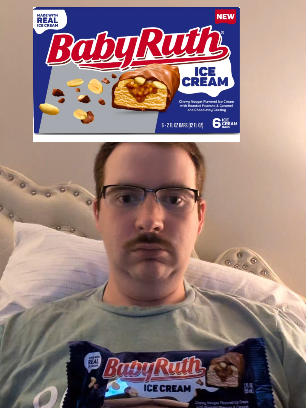 Baby Ruth #icecream bar #snackreview #foodreview #snacks #foodtiktok 