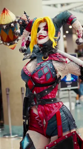 I am so proud to finally finish this build! @Comic Con LA was a blast! Hope you will gonna love the result of my hard work🫠 Video credit: allcoremedia (inst) #cosplay #dcccomics #harleyquinn #comiccon #cosplaymakeup 
