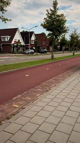 велодороги с подогревом, деревня, Нидерланды (Голландия) Европа  #дорога #велосипед #велоспорт #качество #качествожизни  