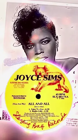 HAPPY FREESTYLE FRIDAY!!! Here’s a Throwback Freestyle Banger!!!👉🏽🔥Joyce Sims - (You Are My) All And All (1986)🔥👉🏽 @therealjoycesims @freestylefeen #joycesims #youaremyallandall #1986freestylemusic #keepingfreestylemusicalive  #fyp