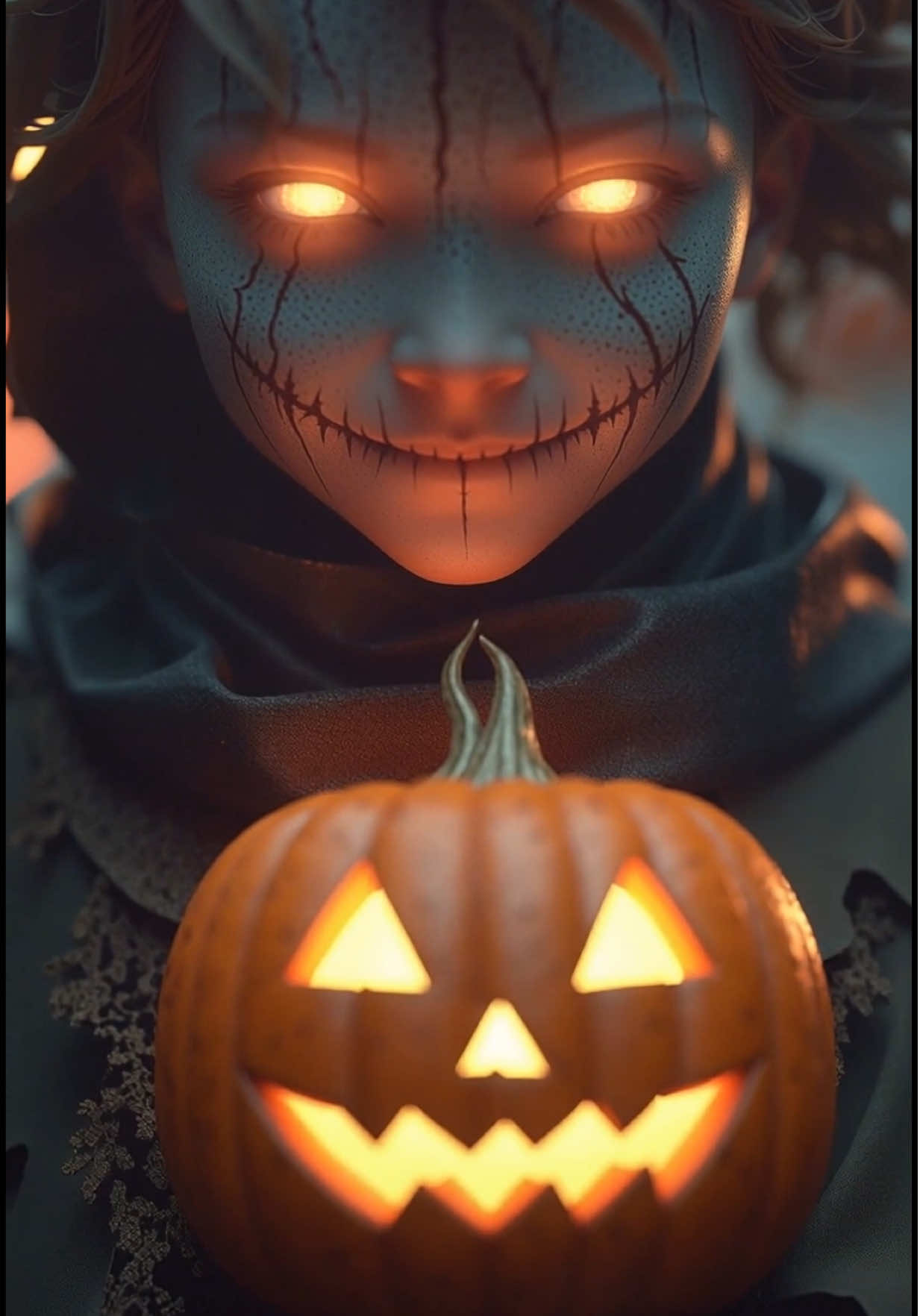 The spirit of Halloween isn’t here to haunt… she’s here clingy #halloween #klingai #midjourneyart #spookyseason #pumpkinseason 